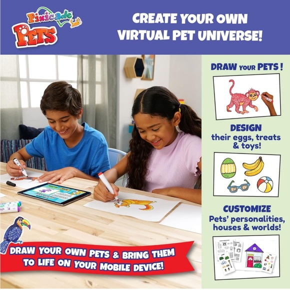 Pixicade Pets VIP:Draw✍️Your Own Pets & Bring Them to Life On Your Mobile Device - Picture 6 of 8